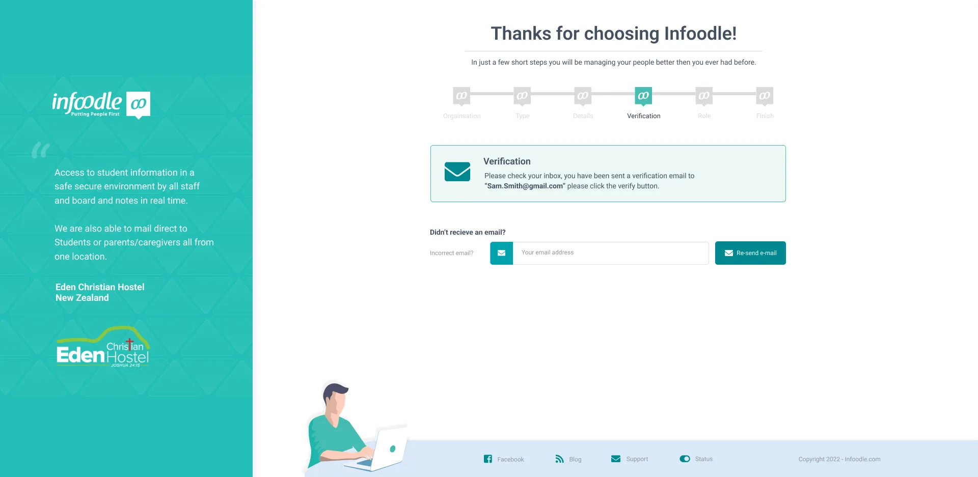 Step 4 Email verification