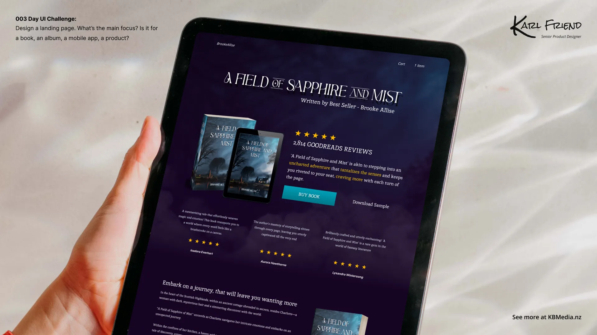 Daily UI day 3 — landing page